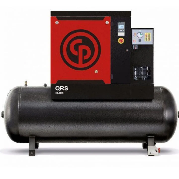 Compresor QRS 10 HP 125 DRY TM 40CFM 125PSIG 208-230-460V 60Hz 1133 Caudal L/min Incluye Secador 500(L) Capacidad tanque, Chicago Pneumatic