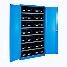 Armario Metalico AZUL | 1023x400x2000h C/Contenedores, Storage Compat