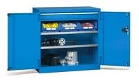 Armario Metalico AZUL | 1023x555x1000hmm 1 cajx2  y 2 estantes, Storage Compat
