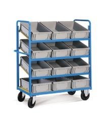 Carro Compat Azul | sin/cont c/piso+3 niveles, Storage Compat