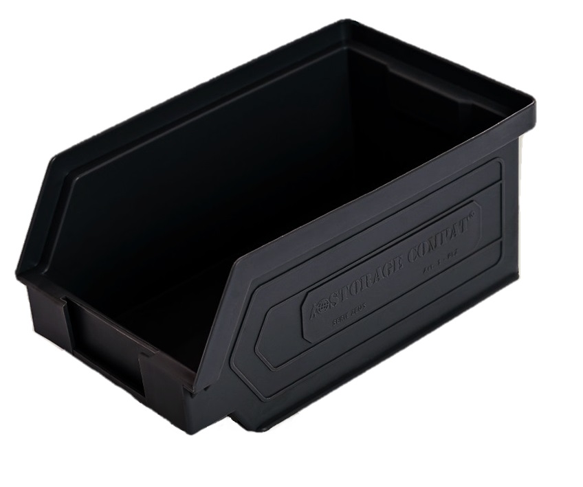 [1PLZ 06] Contenedor Negro - Serie Zeus | 160/140x95x75 mm, Storage Compat