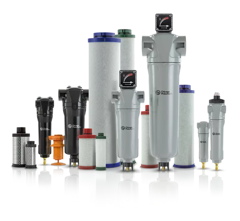 Filtro coalescente | carcasa azul FS 450 (N2) - CP Tamaño 13 Grado S 212.5L/S 450CFMs 2” Conexión NPT, Chicago Pneumatic