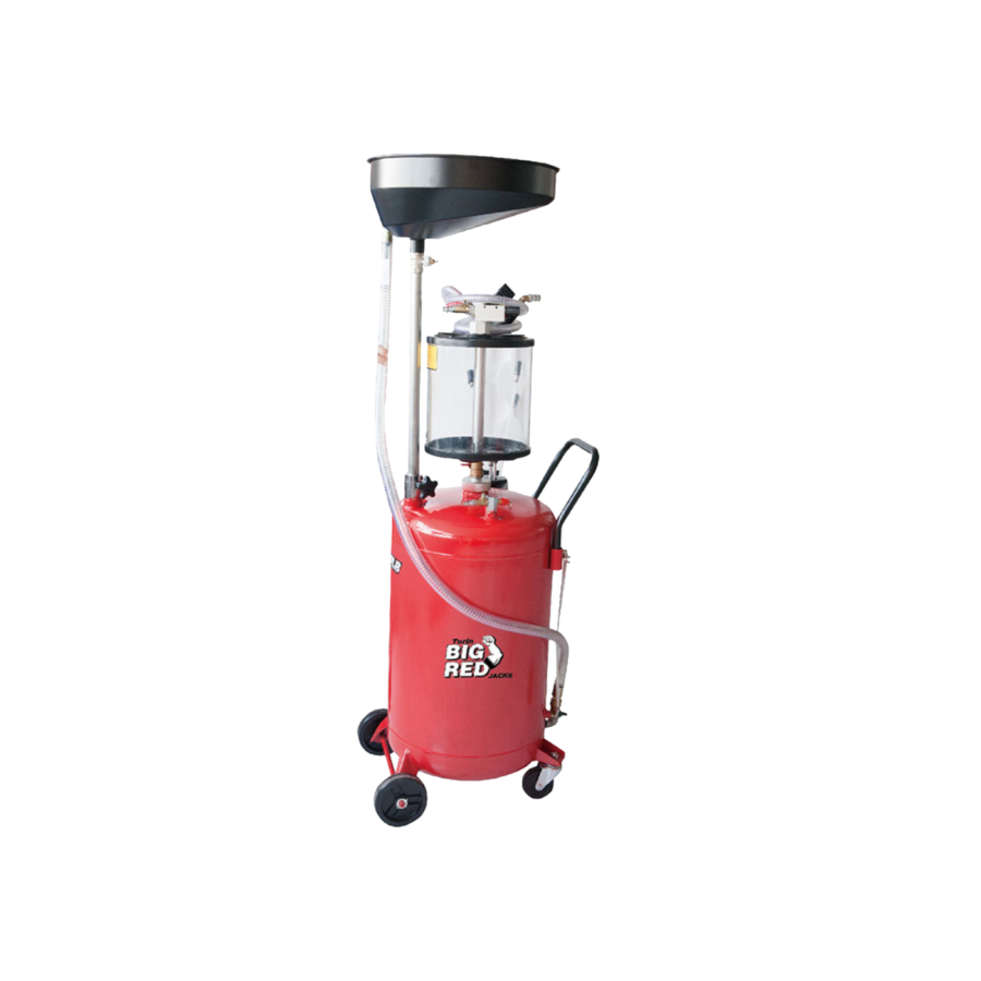 Aspirador / Recuperador de aceite de 70LT con vaso visor, Big red