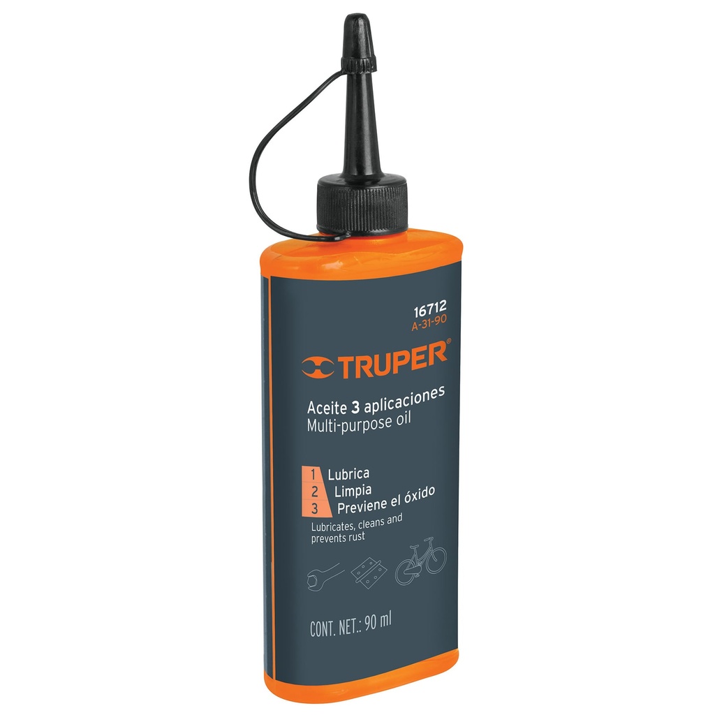 Aceites Multiusos 3en1 - 90mL (3oz), Truper