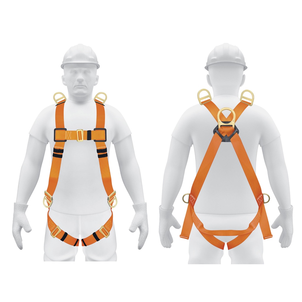 Arnes cuerpo completo 5 anillos posicionamiento/rescate, Truper