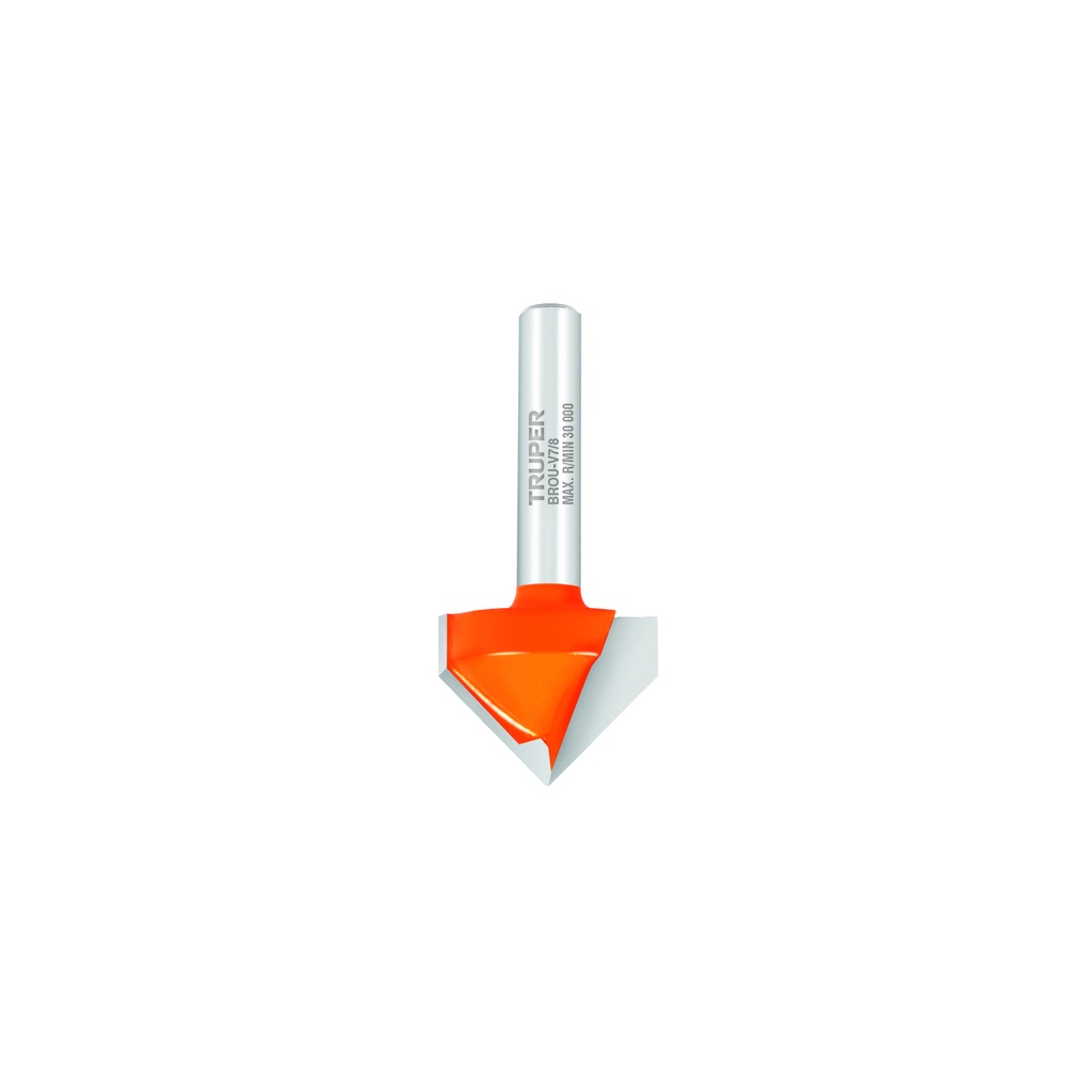 Broca para router en V, 7/8" x 17.4mm, Truper