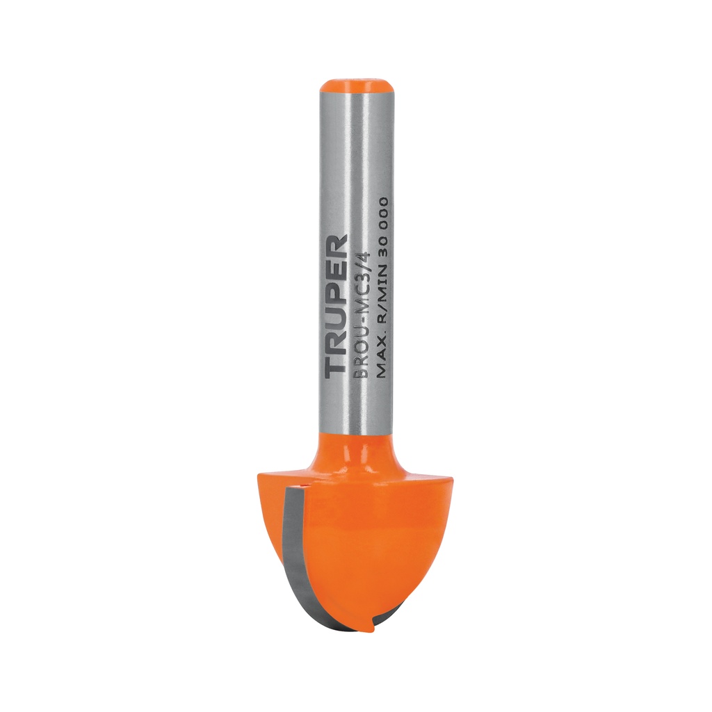 Broca para router media caña 3/4" x 12.7mm, Truper