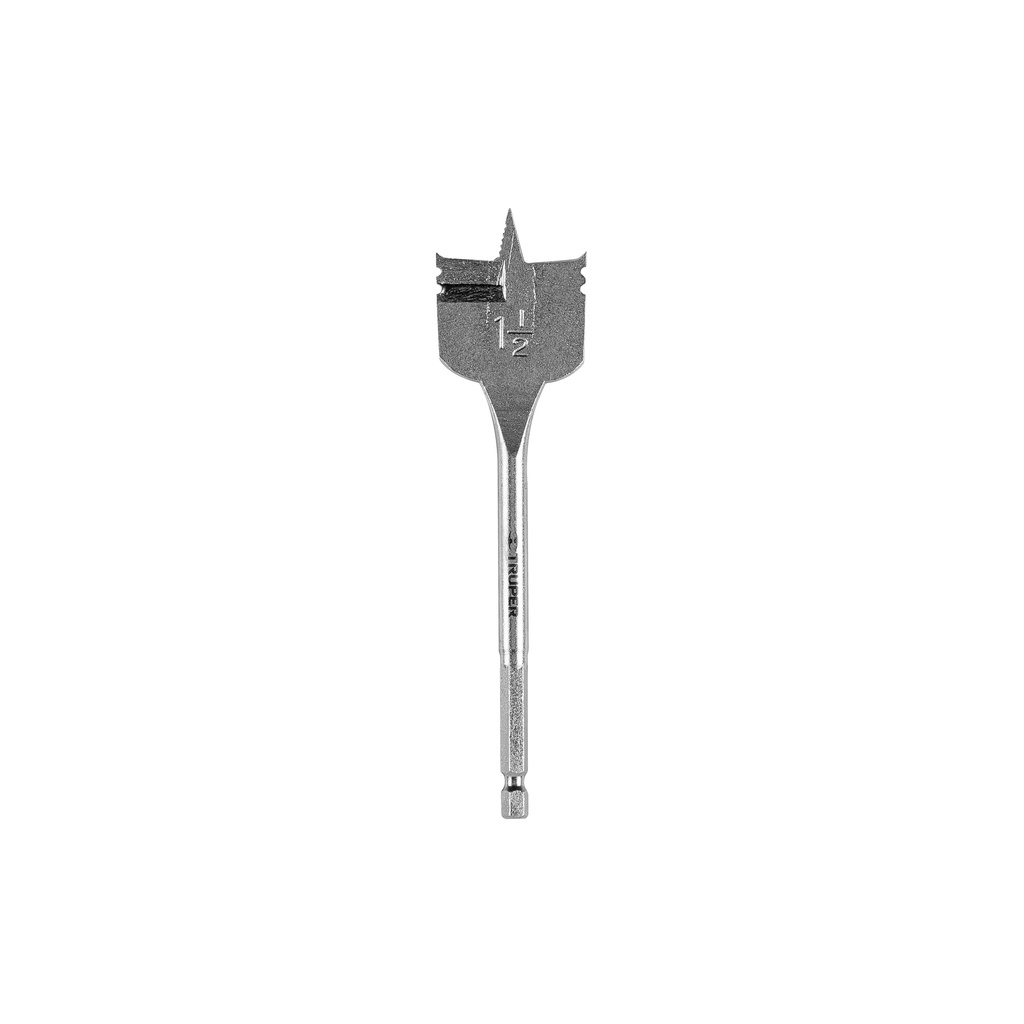 Broca plana para madera 1 1/2", Truper