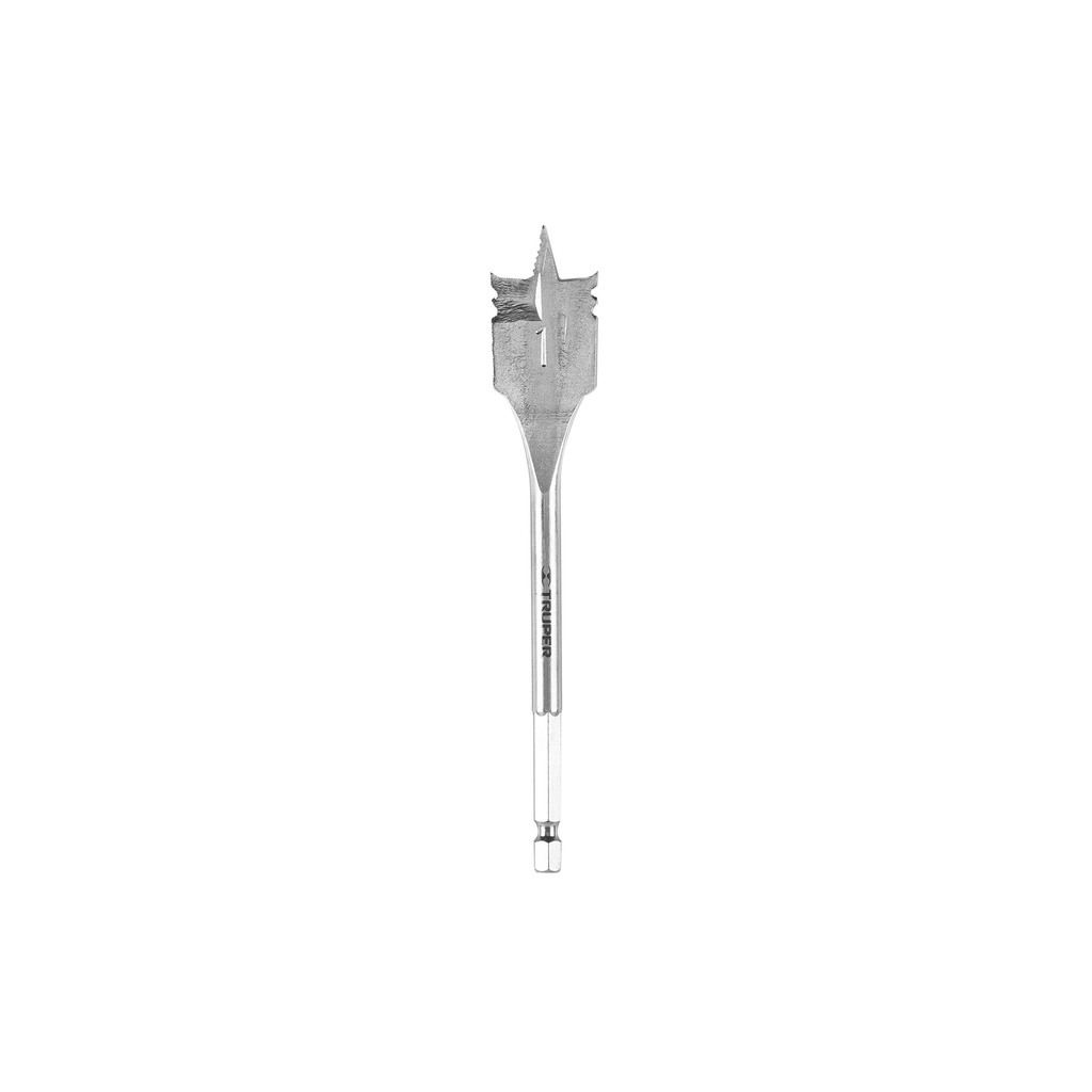 Broca plana para madera 1", Truper