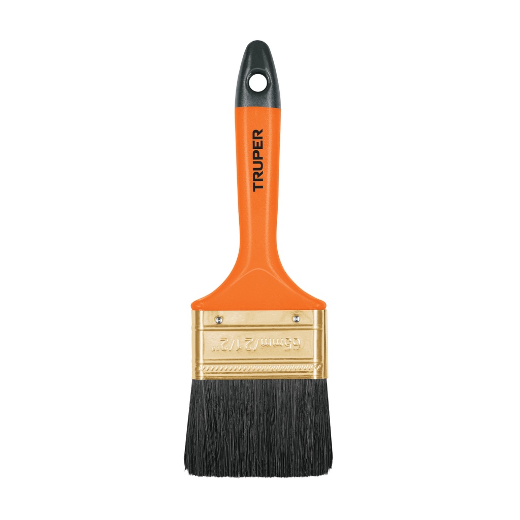 Brocha profesional mango plastico 100% cerda natural 2 1/2", Truper