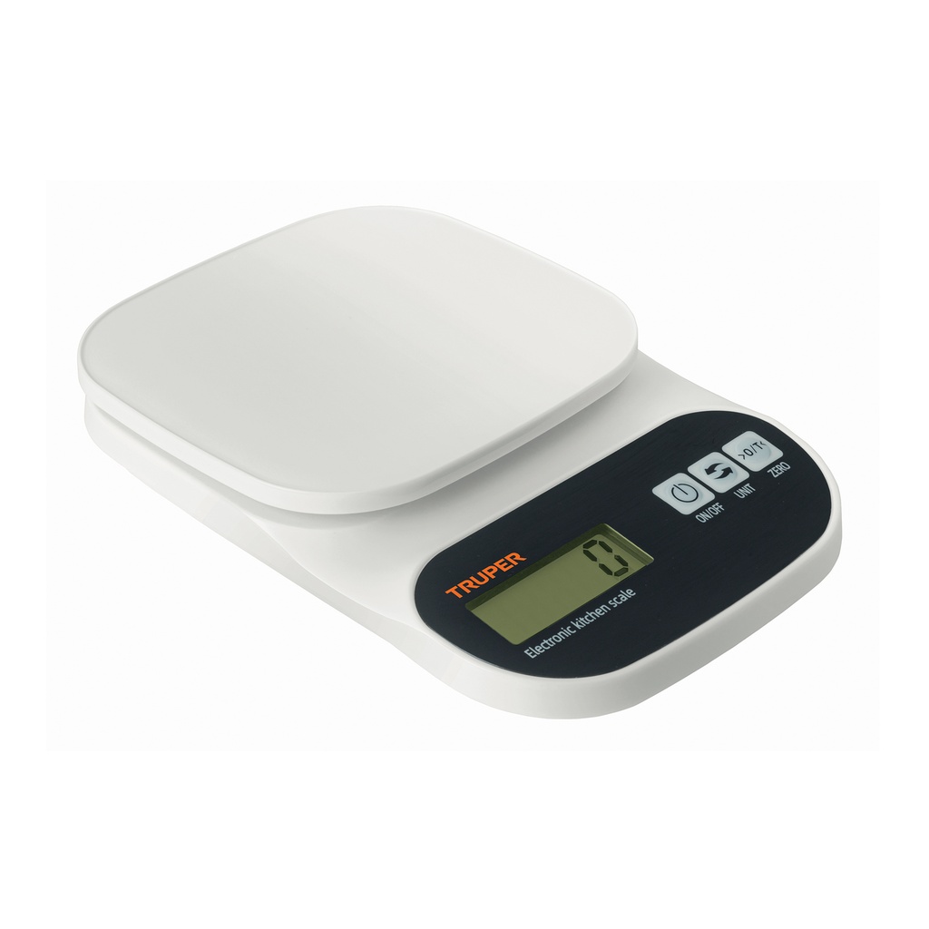 Báscula digital para cocina, capacidad 5 kg., Truper