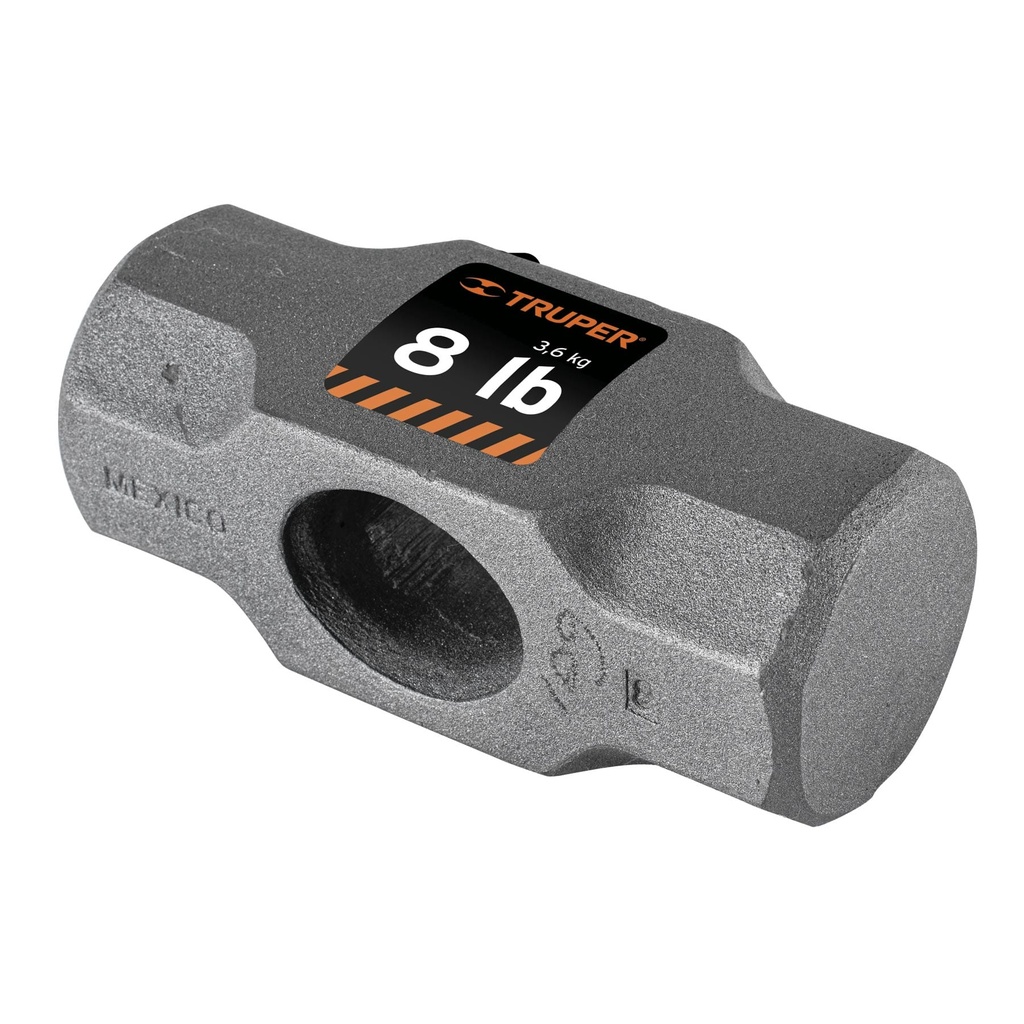 Cabeza de comba octagonal 8lb (a)35x45 mm (b)37x49, Truper