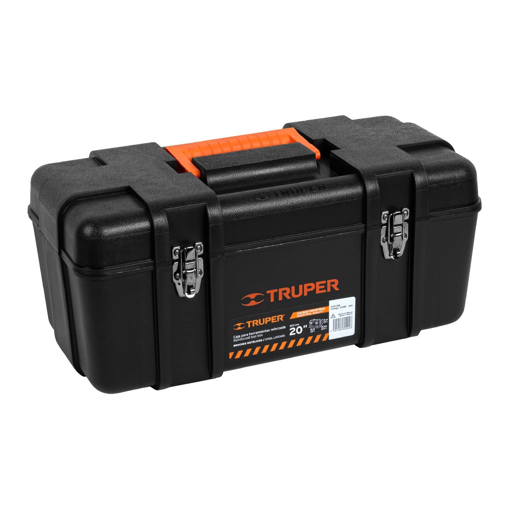 Caja para herramienta plastica de 20" industrial, Truper