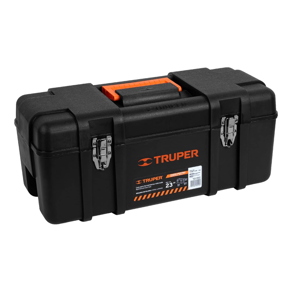 Caja para herramienta plastica de 23" industrial, Truper
