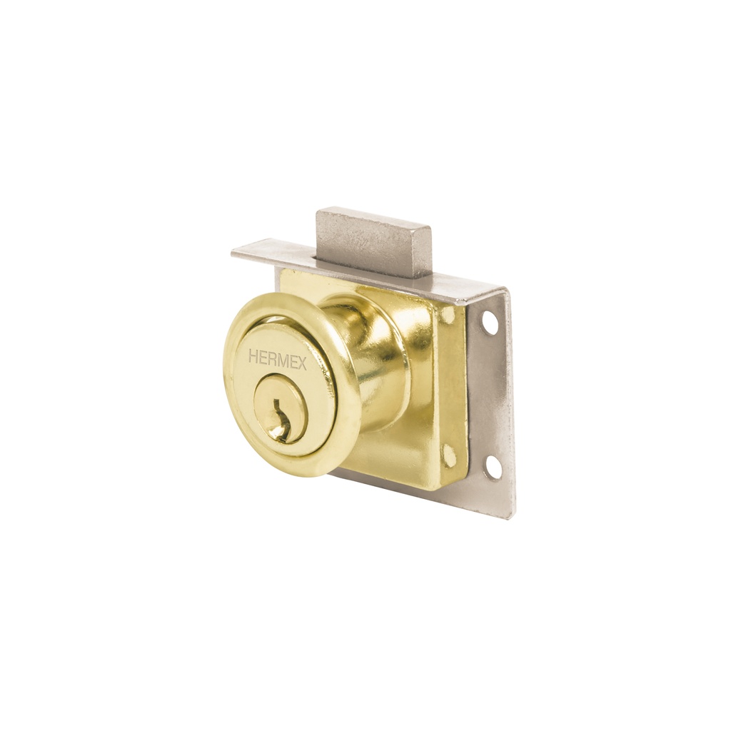 Cerradura para mueble, accion vertical, modelo 24 - Laton, Truper