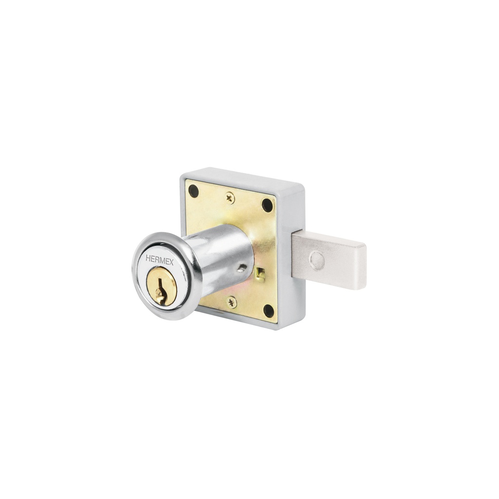 Cerraduras para mueble, accion horizontal, modelo 25 - Cromo, Truper