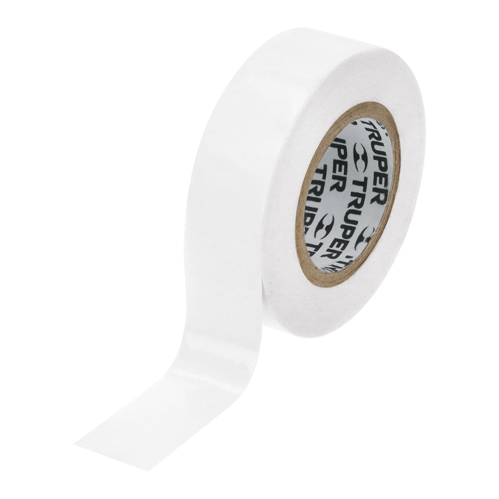 Cinta aislante, 9m x 19mm Blanco, Truper