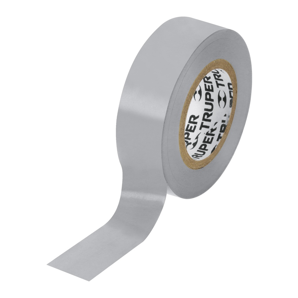 Cinta aislante, 9m x 19mm Gris, Truper