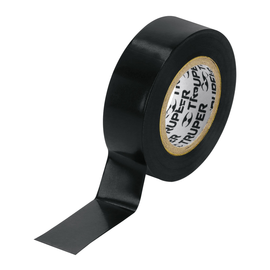 Cinta aislante, 9m x 19mm Negro, Truper