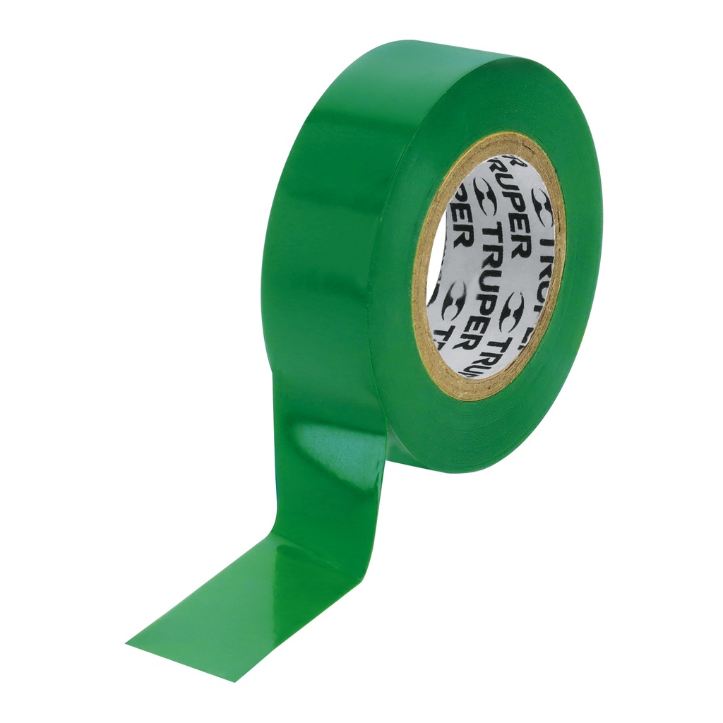 Cinta aislante, 9m x 19mm Verde, Truper