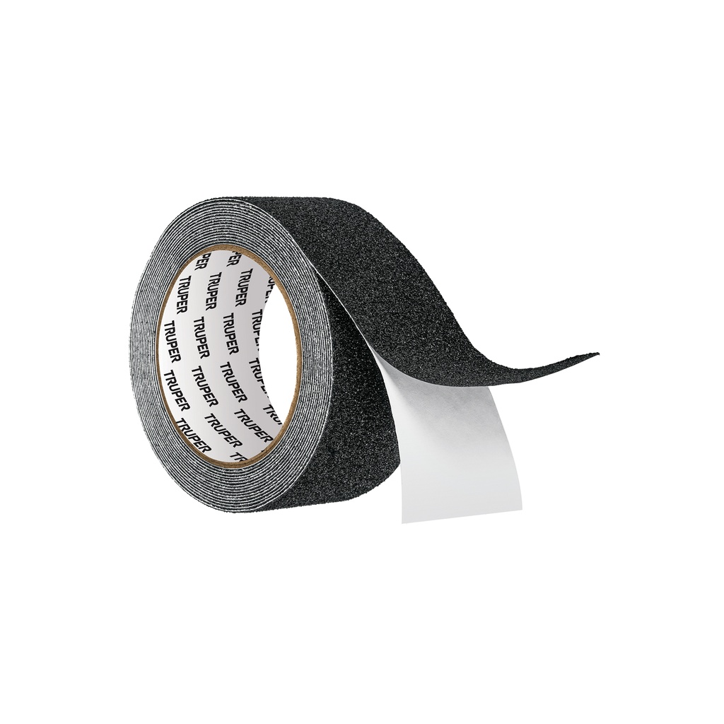 Cinta antiderrapante con abrasivo, rollo, 50 mm, negra, Truper