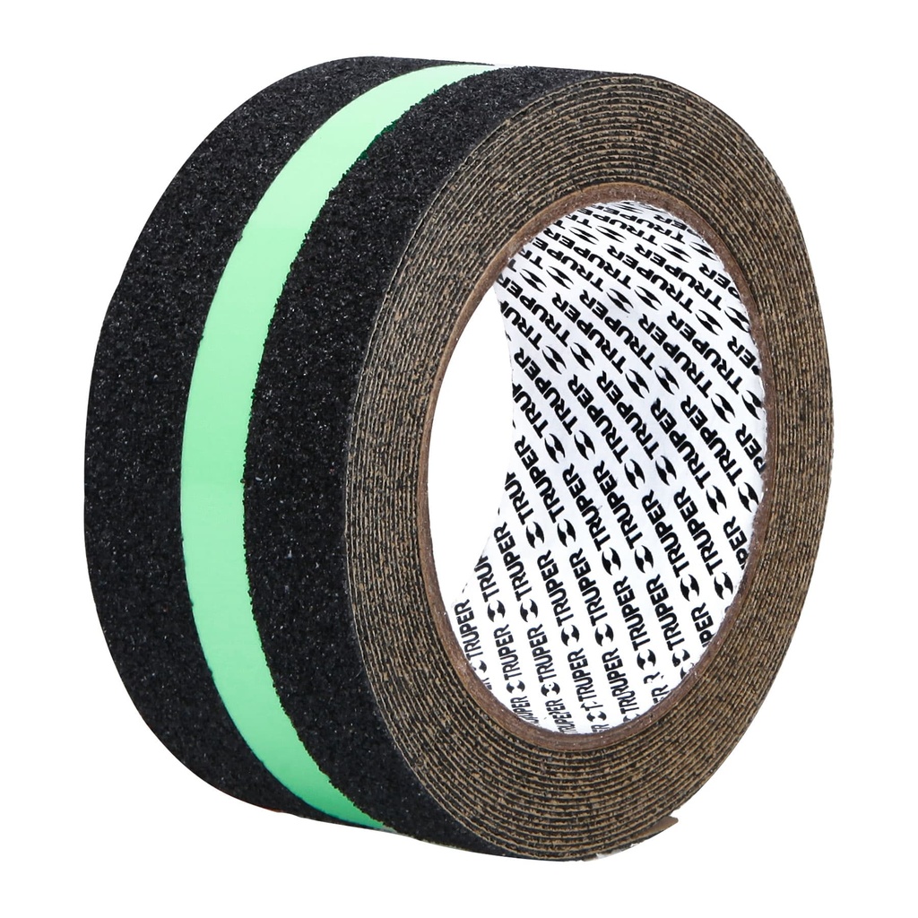 Cinta antiderrapante fotoluminiscente 2", rollo 5 m, Truper