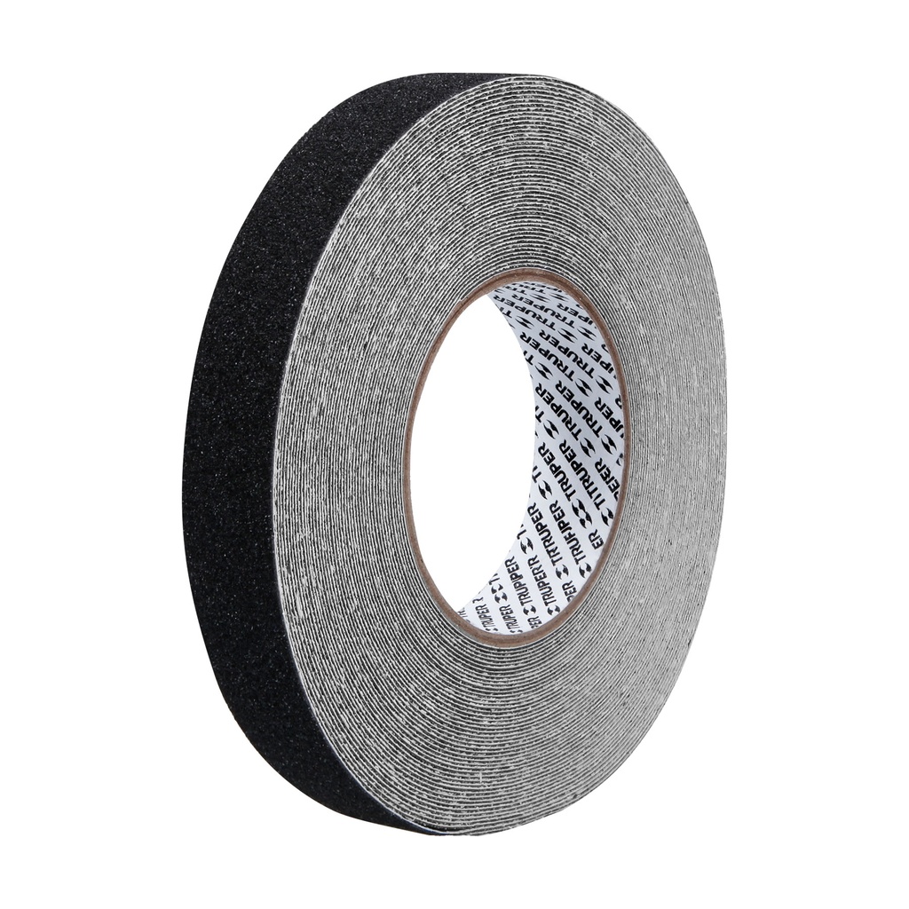 Cinta antiderrapante negra 1”, rollo 18m, Truper
