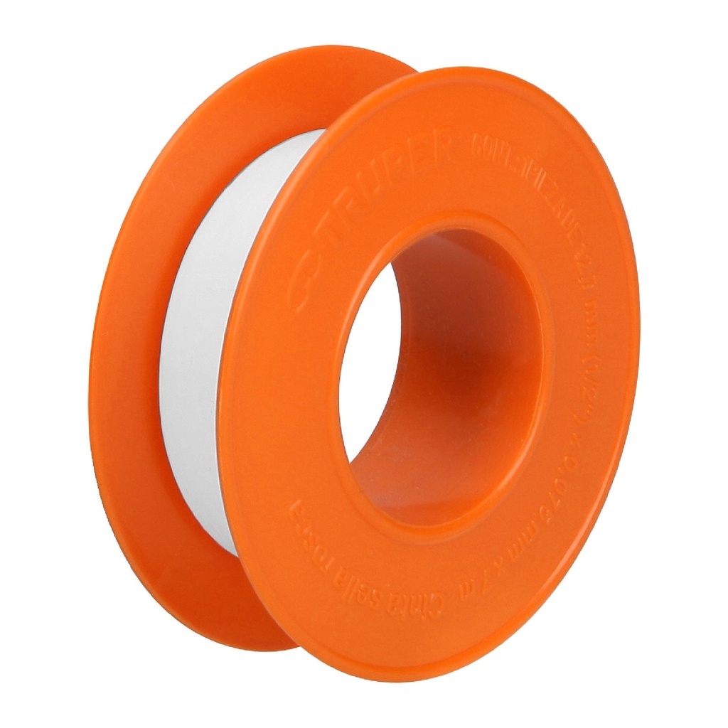 Cinta sella roscas, uso general, 7m Ancho 1/2", Truper