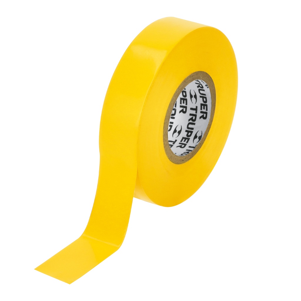 Cintas aislantes, 18m x 19mm Amarillo, Truper