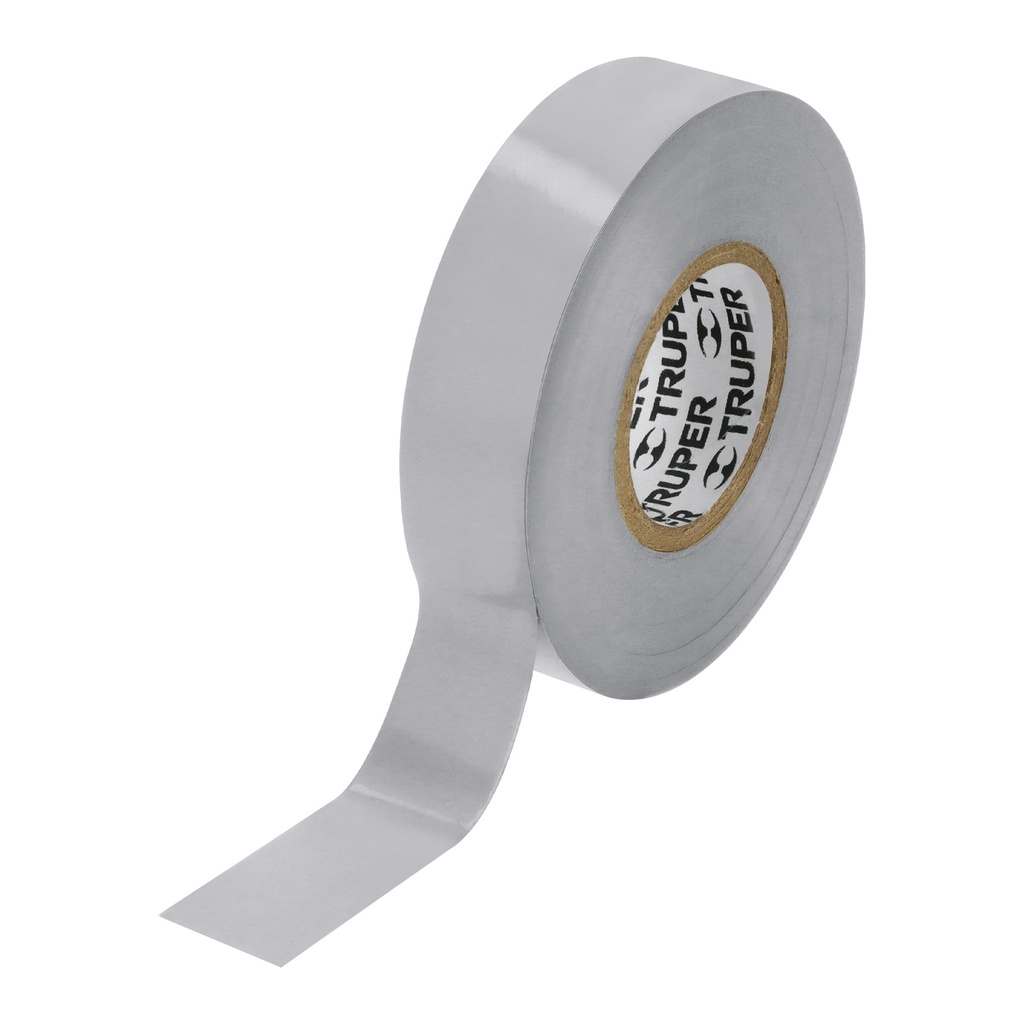 Cintas aislantes, 18m x 19mm Gris, Truper