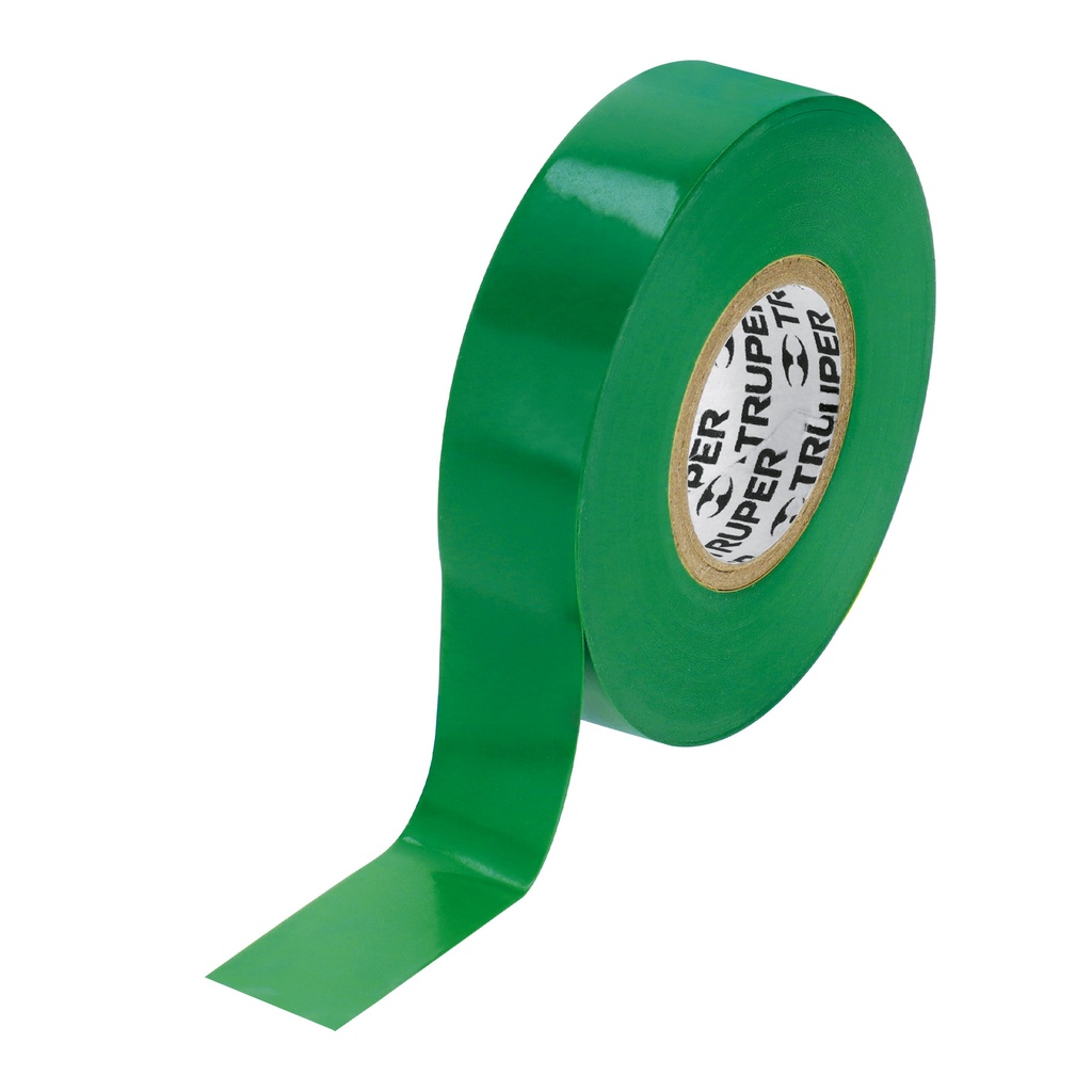 Cintas aislantes, 18m x 19mm Verde, Truper