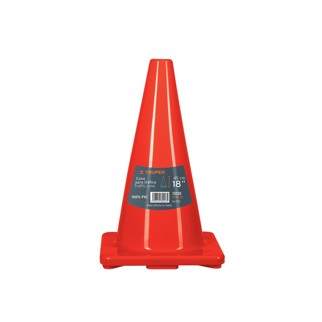 Conos de precaucion de PVC 45cm, Truper