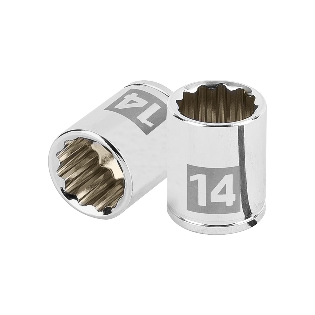 Dado de 12 puntas, cuadro 1/4" de 14 mm, Truper