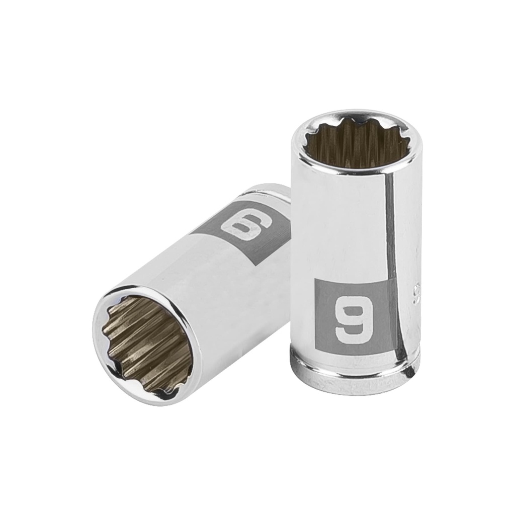 Dado de 12 puntas, cuadro 1/4" de 9 mm, Truper
