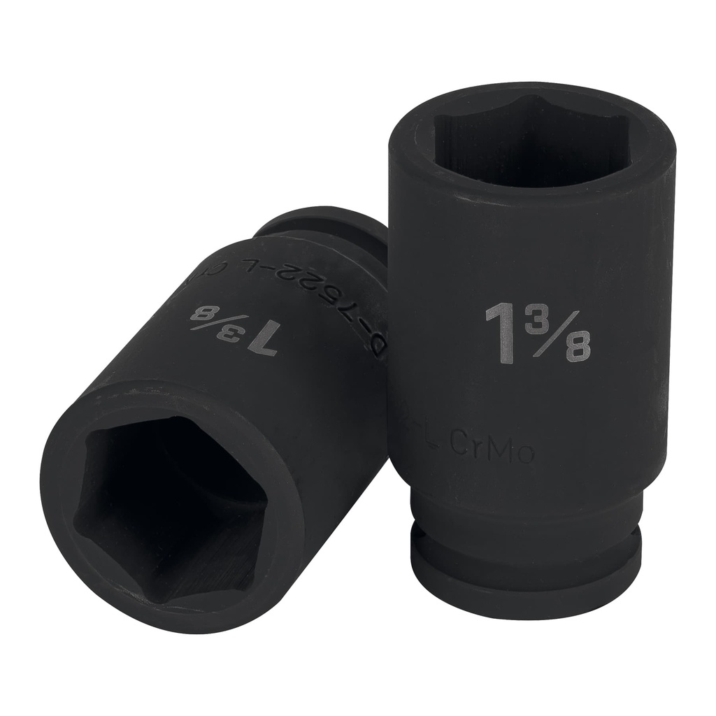 Dado de impacto tubular hexagonal E 3/4" x 1 3/8 ", Truper
