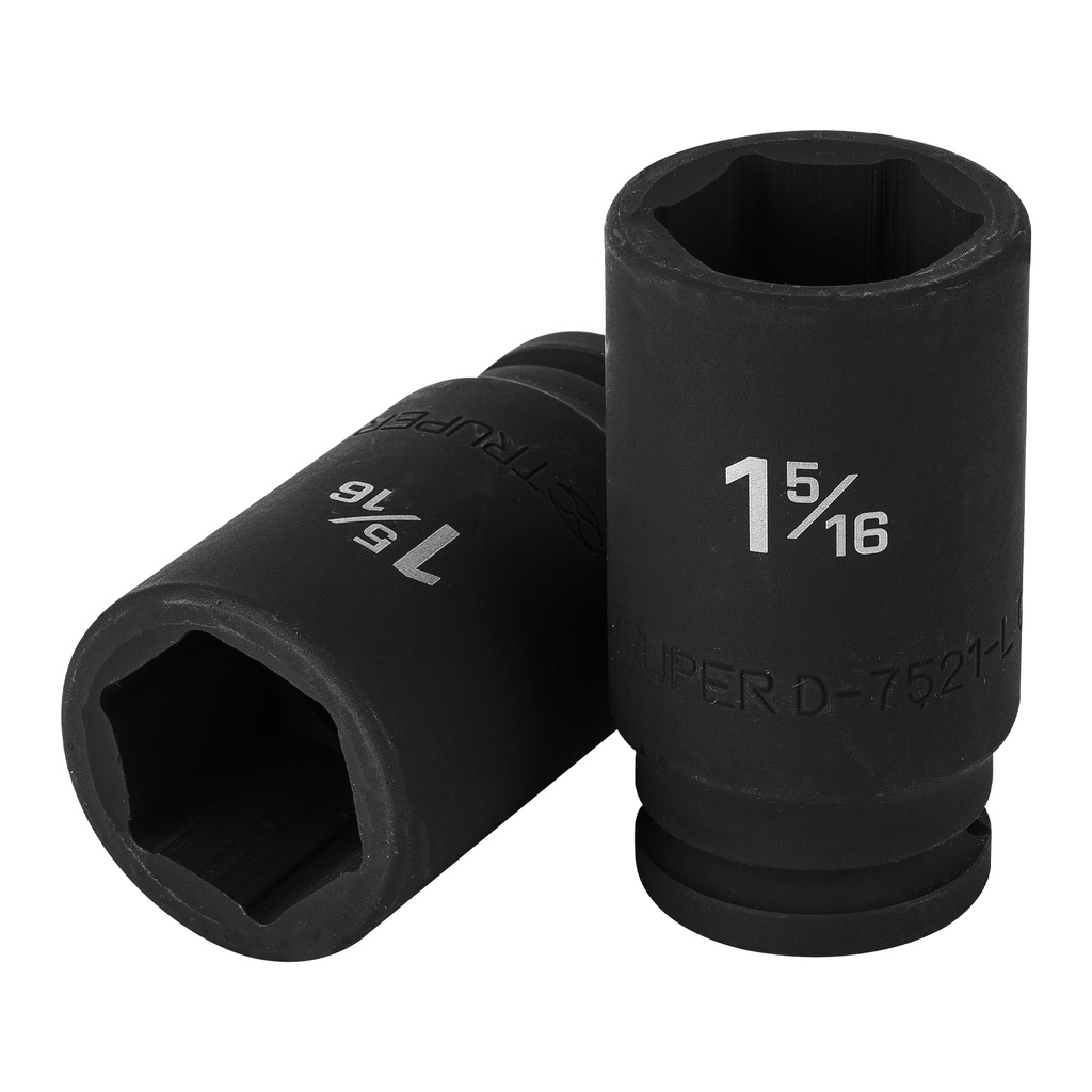 Dado de impacto tubular hexagonal E 3/4" x 1 5/16 ", Truper