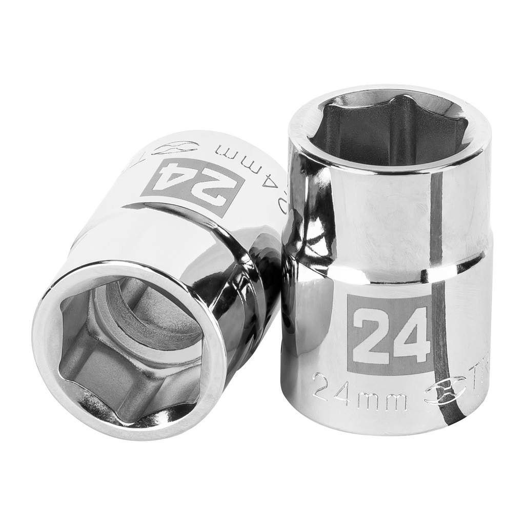 Dado hexagonal  E 3/4" - 24 mm, Truper