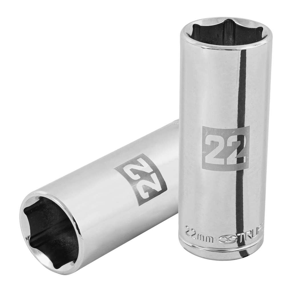 Dado largo de 6 puntas, cuadro 1/2" de 22 mm, Truper