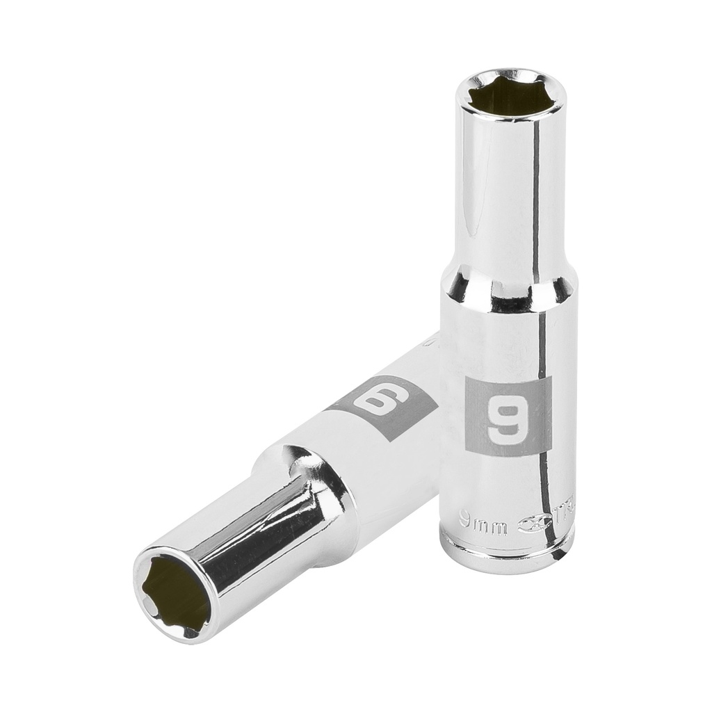 Dado largo de 6 puntas, cuadro 3/8" de 9 mm, Truper