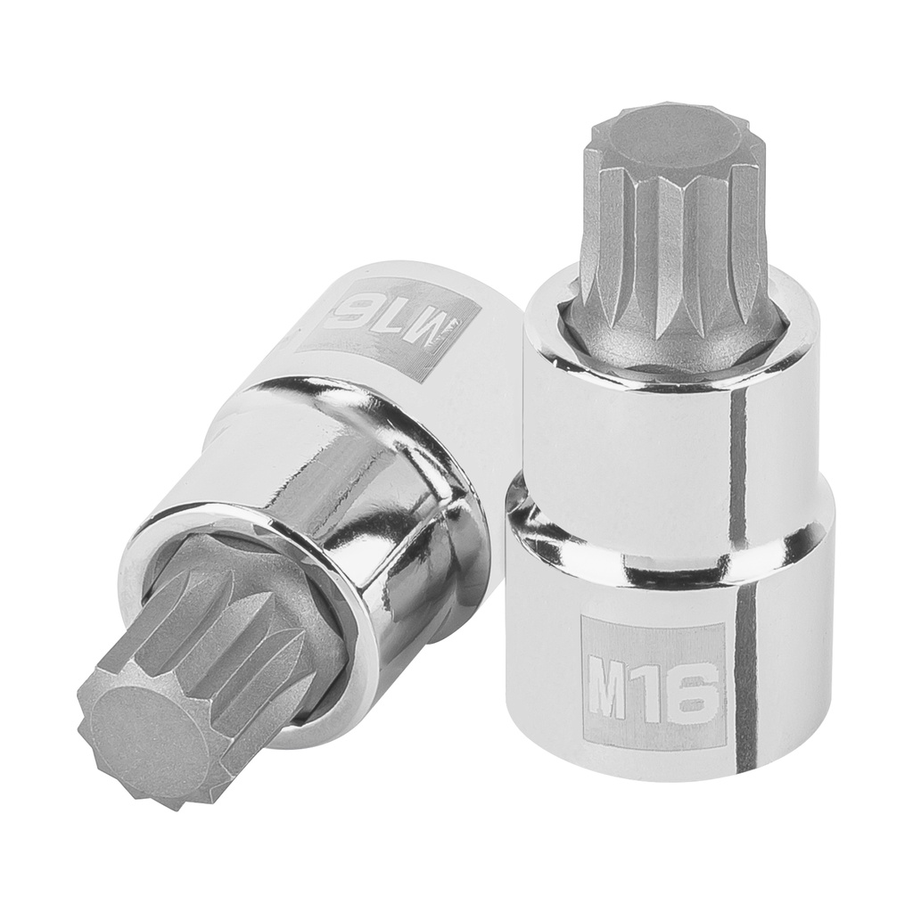 Dado punta corta bristol M16x55mm, cuadro 1/2", Truper