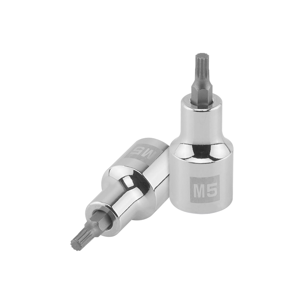 Dado punta corta bristol M5x55mm, cuadro 1/2", Truper