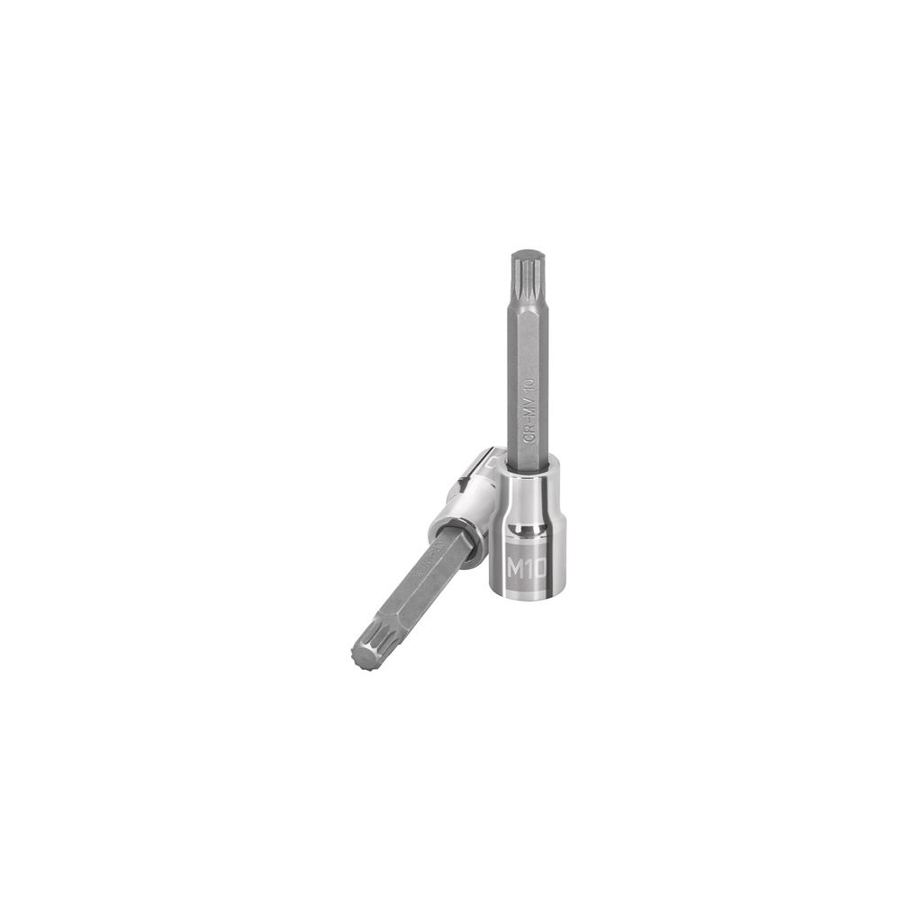 Dado punta larga bristol M10x100mm, cuadro 1/2", Truper