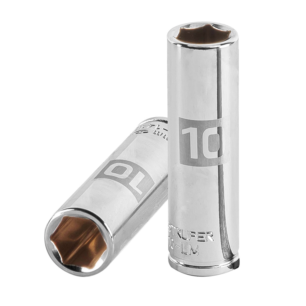 Dado tubular hexagonal 1/4" x 10mm, Truper