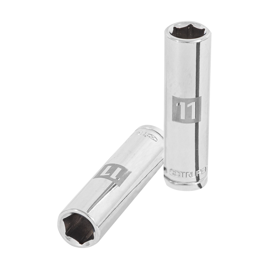 Dado tubulares hexagonales en mm E 3/8" - 11mm, Truper