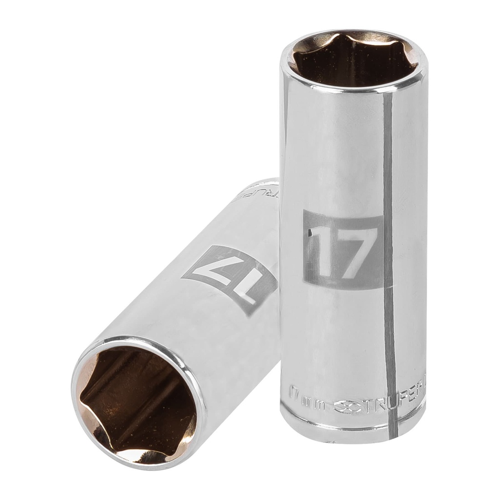Dado tubulares hexagonales en mm E 3/8" - 17mm, Truper