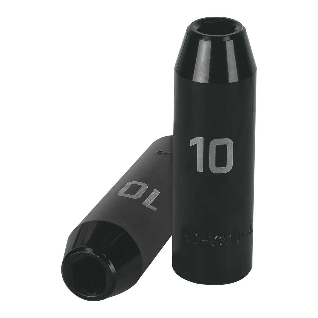 Dados de impacto tubulares hexagonales en mm - 10 mm, Truper
