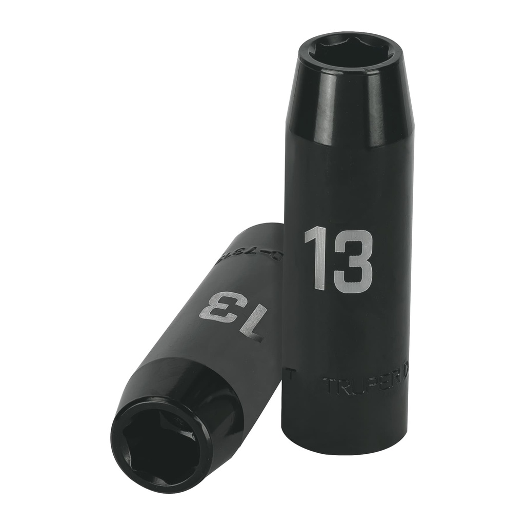 Dados de impacto tubulares hexagonales en mm - 13 mm, Truper