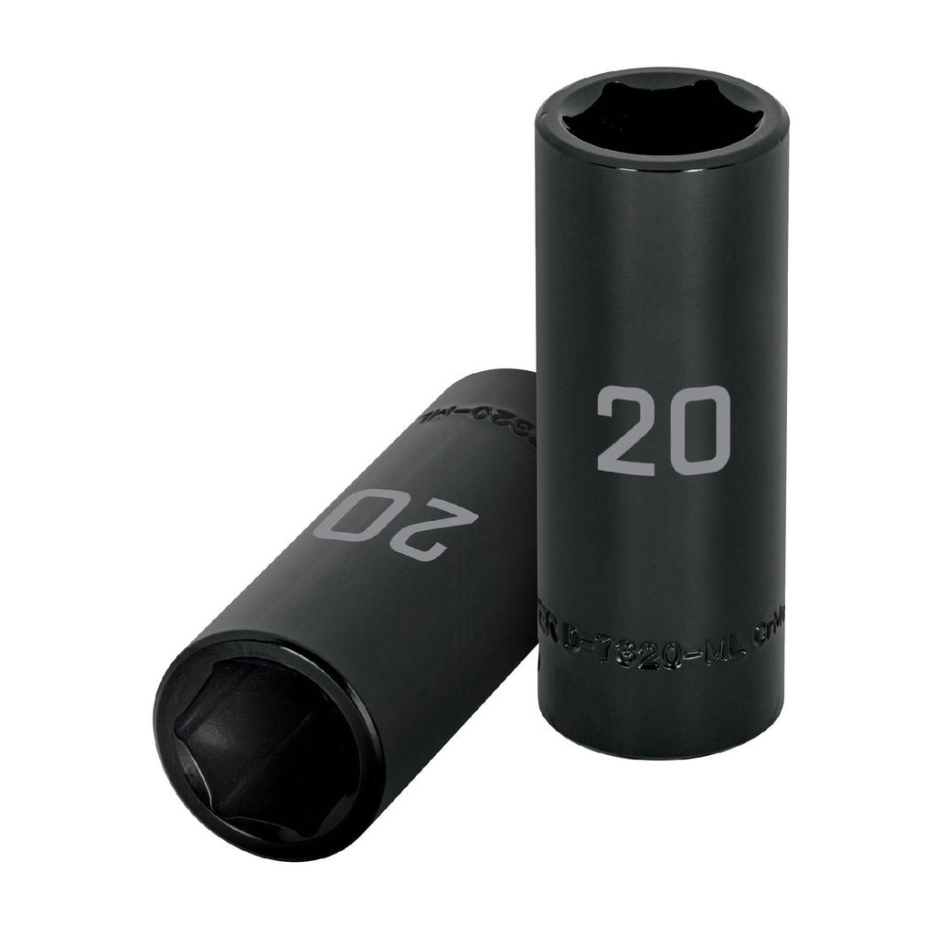 Dados de impacto tubulares hexagonales en mm - 20 mm, Truper