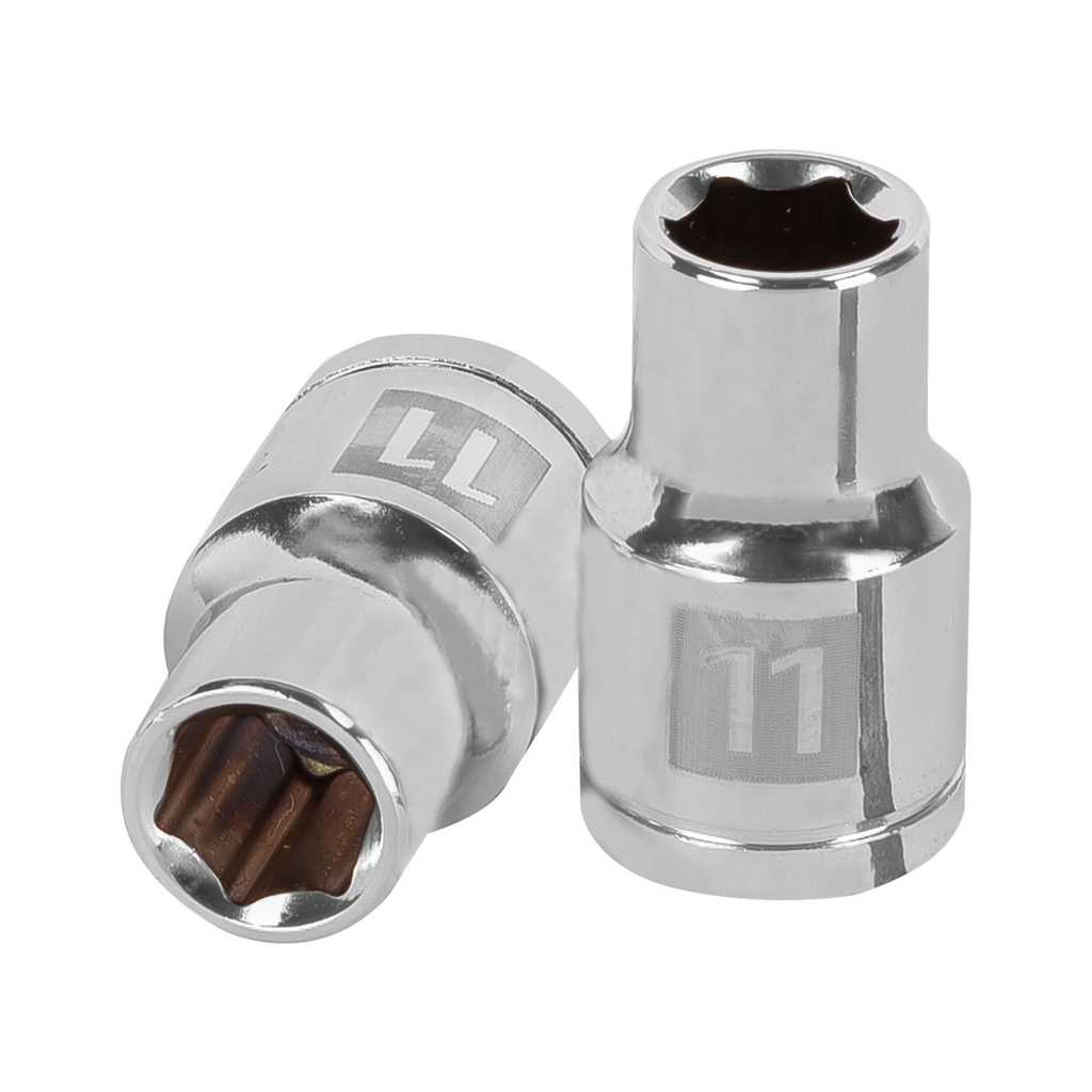 Dados hexagonales E 1/2" - 11 mm, Truper