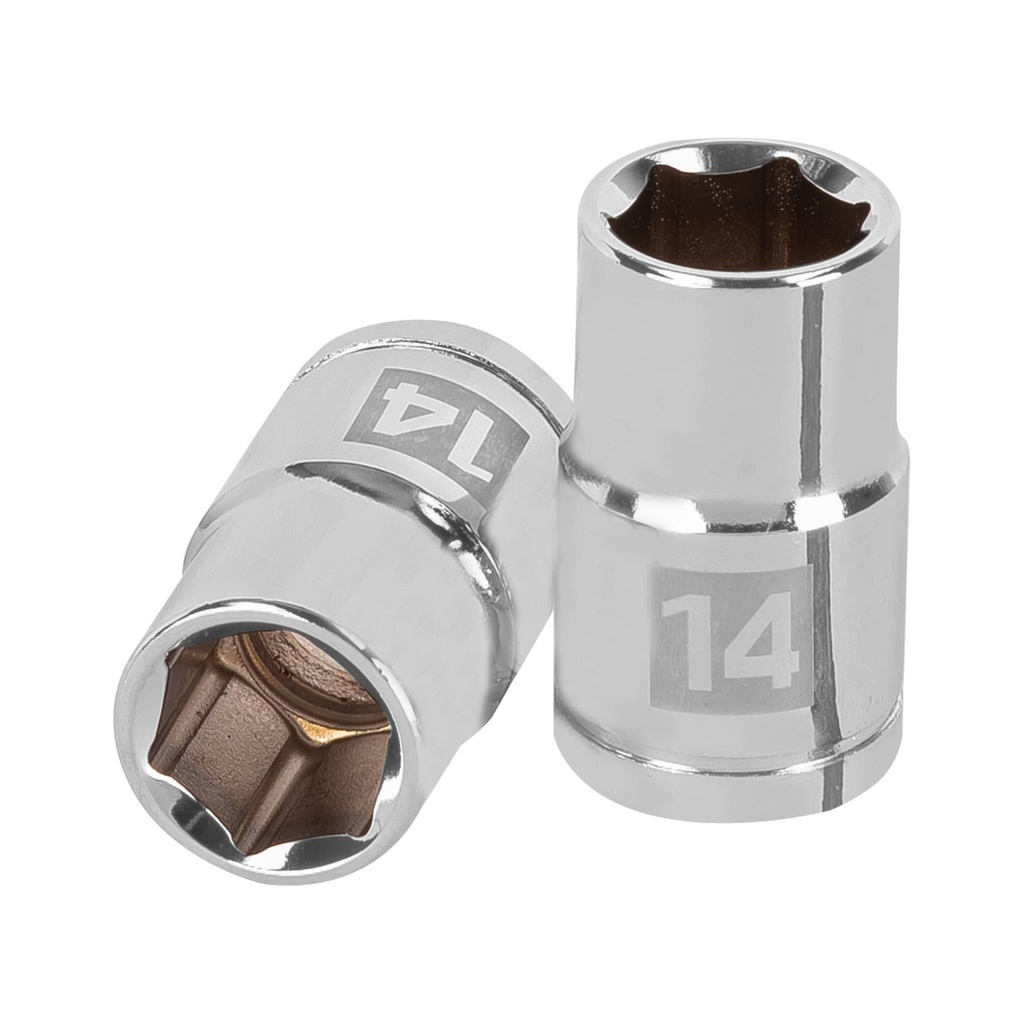 Dados hexagonales E 1/2" - 14 mm, Truper